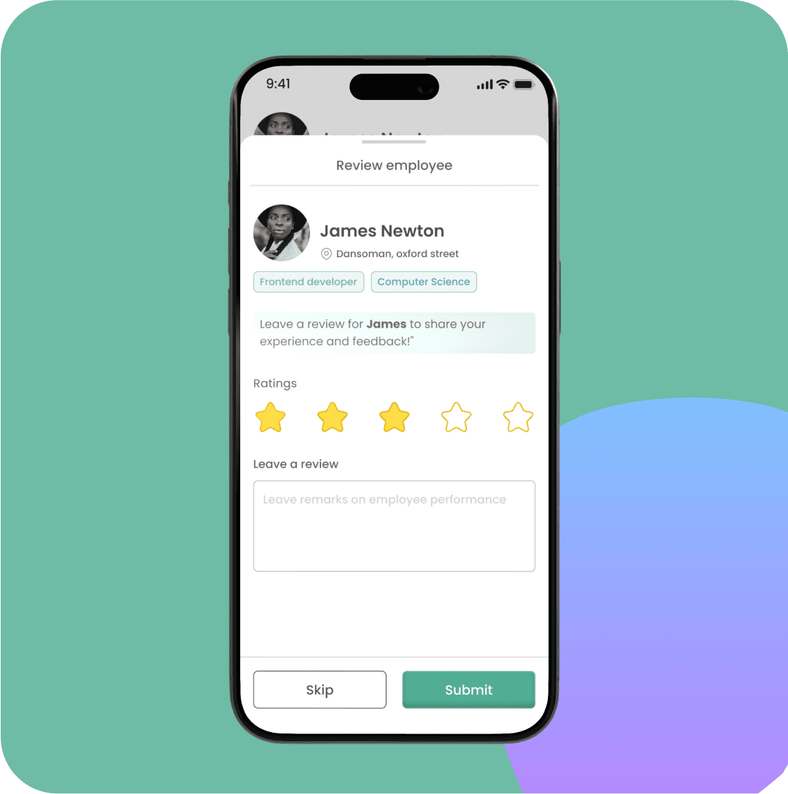 ratings and reviews demo